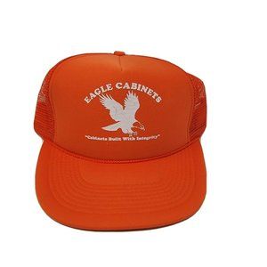 Vintage "Eagle Cabinets" Snapback Hat Advertising